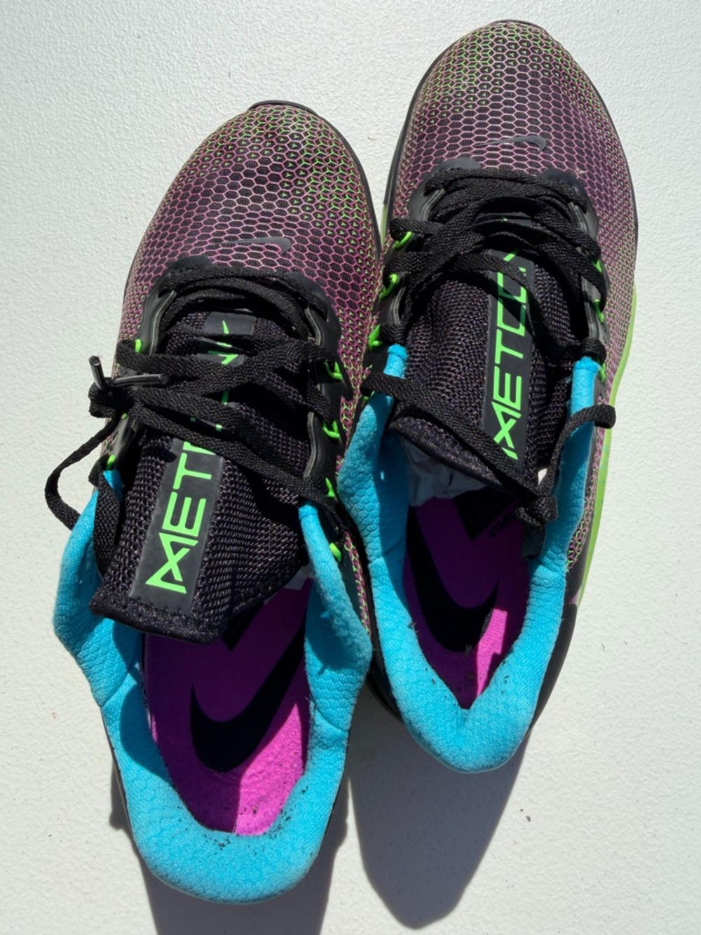 Nike Metcon 5 Training Shoes Men’s Size 10 Black Neon Green Pink CrossFit
